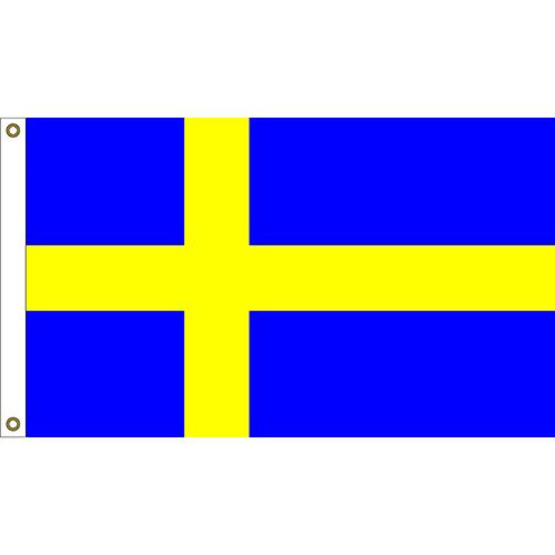 F1107 Flag - Sweden - 3 x 5 ft.