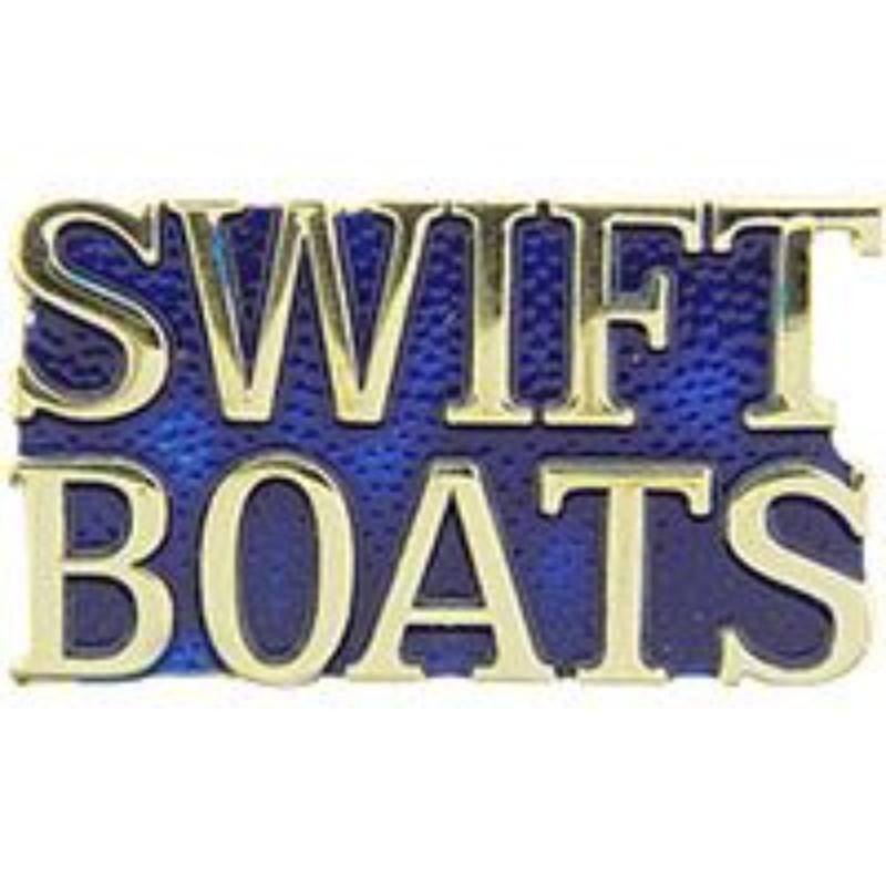 P15264 Pin - Vietnam, Script Swift Boats - 1 in.