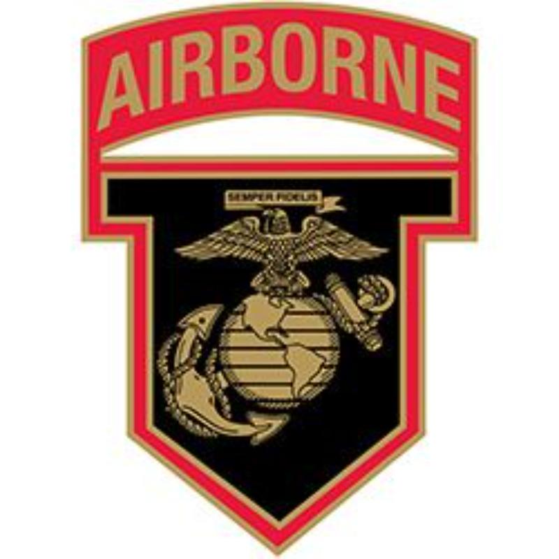 P15289 Pin - USMC, Airborne - 1 in.