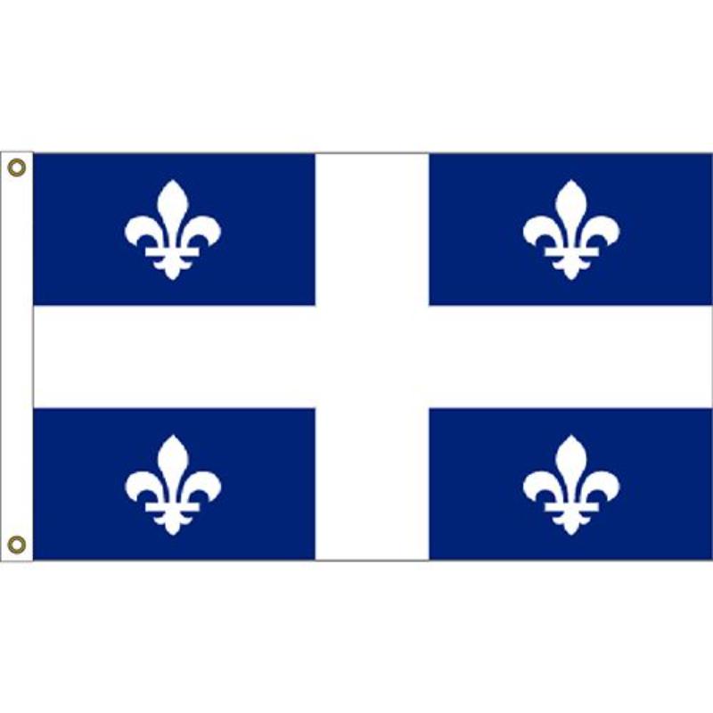 F1124 Flag - Canada, Quebec - 3 x 5 ft.
