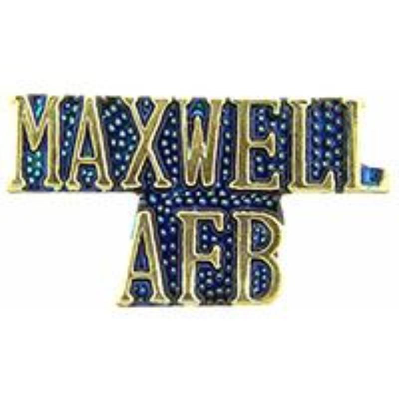 P15406 Pin - USAF, Script Maxwell Air Force Base - 1 in.