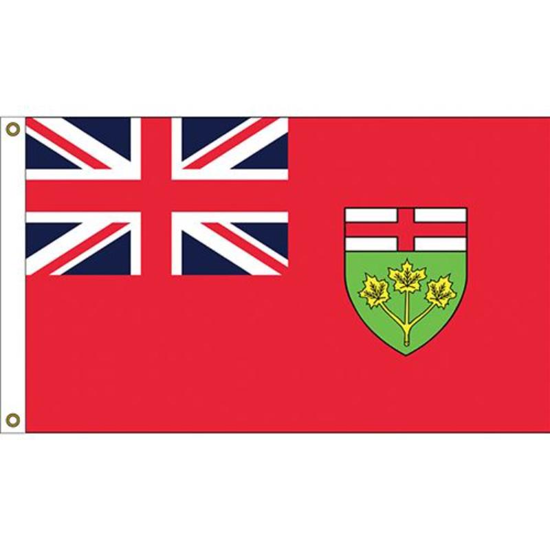 F1128 Flag - Canada, Ontario - 3 x 5 ft.