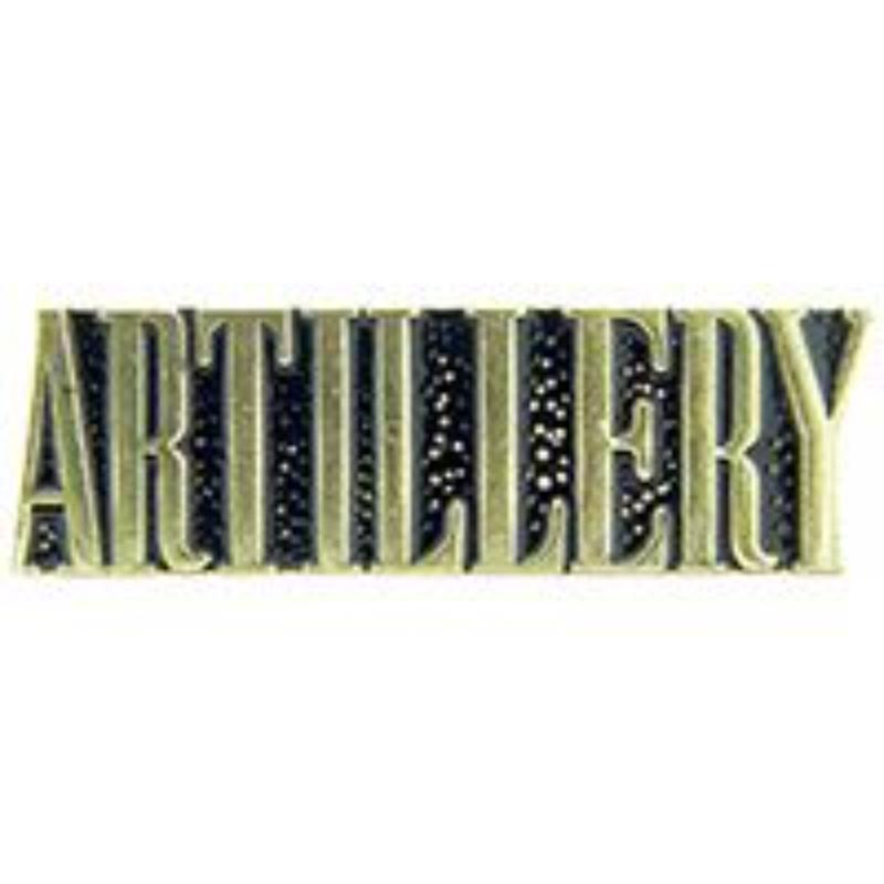 P15435 Pin - Army, Script Artillery - 1.31 in.