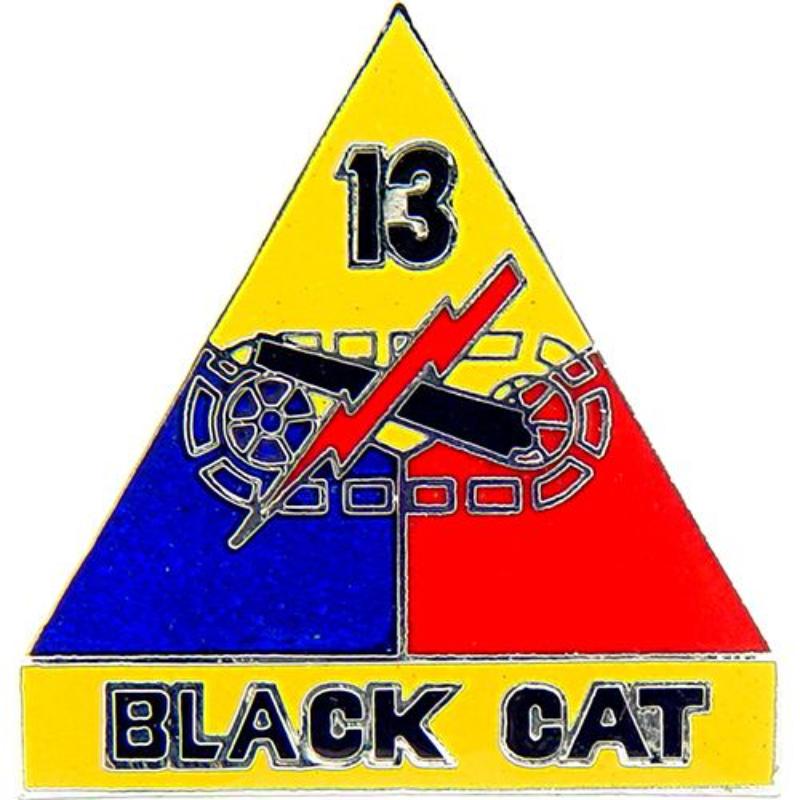P15522 Pin - Army, 13th Armored Division - 1 in.