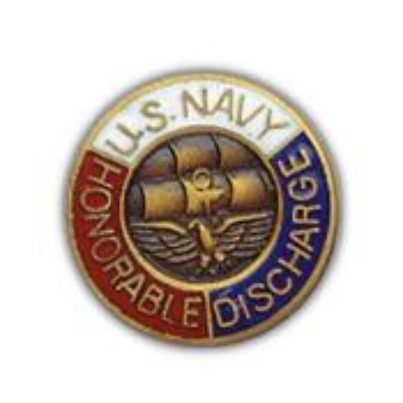 P15677 Pin - USN, Honorable Discharge - 0.63 in.