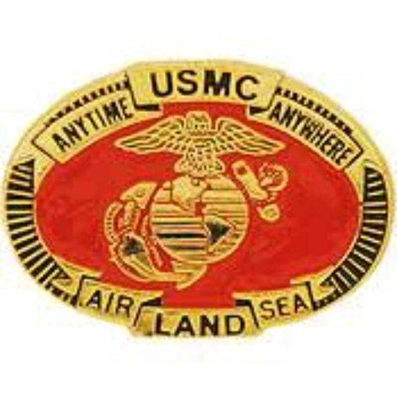 P15782 Pin - USMC, Air-Land - Sea - 1 in.