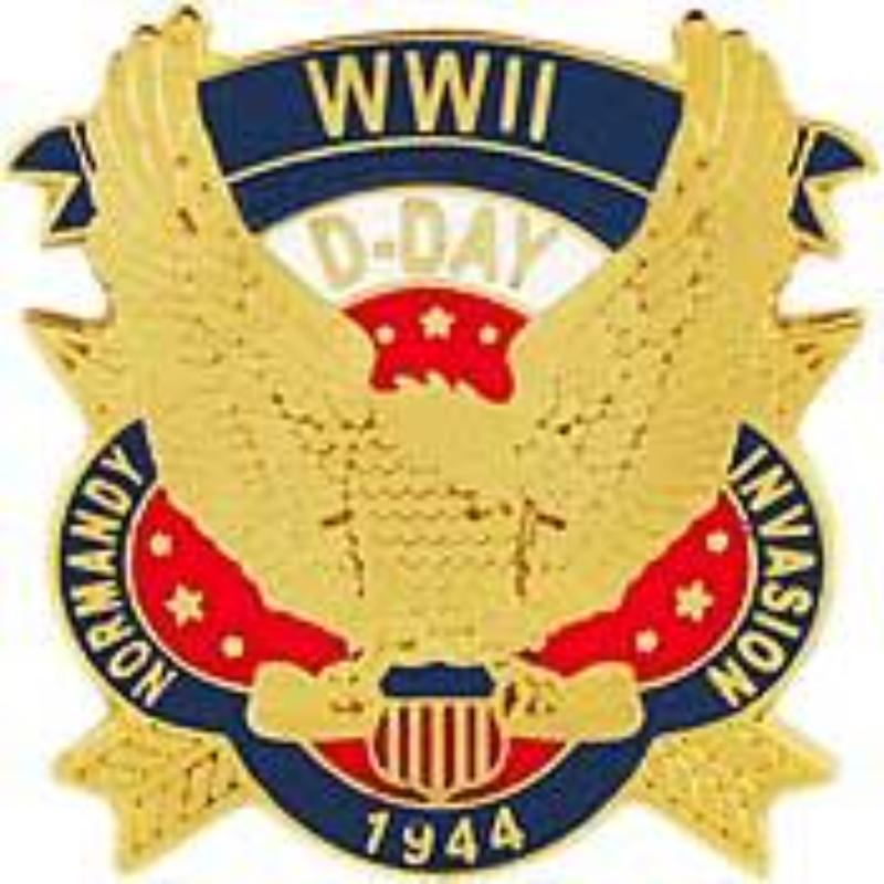 P15784 Pin - World War II, Normandy - 1 in.