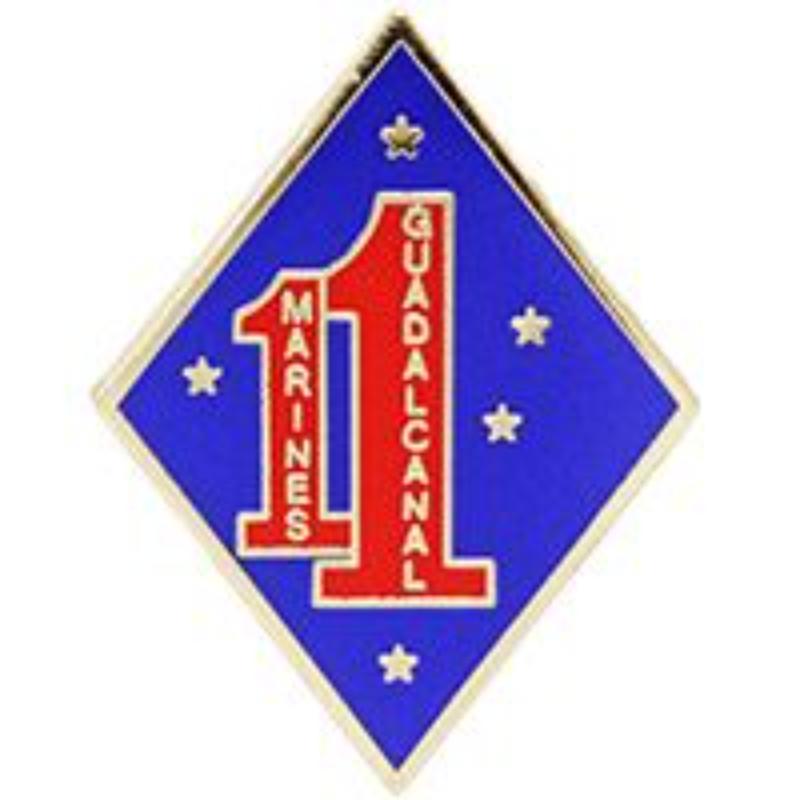 P15789 Pin - USMC, 1st Regiment - 1 in.