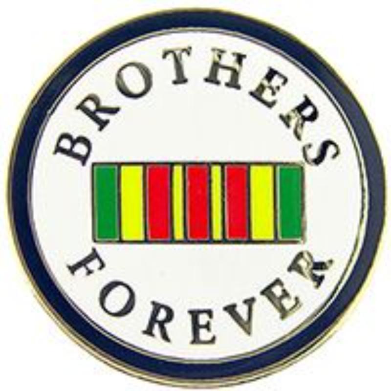 P15972 Pin - Vietnam, Brothers Forever - 1 in.