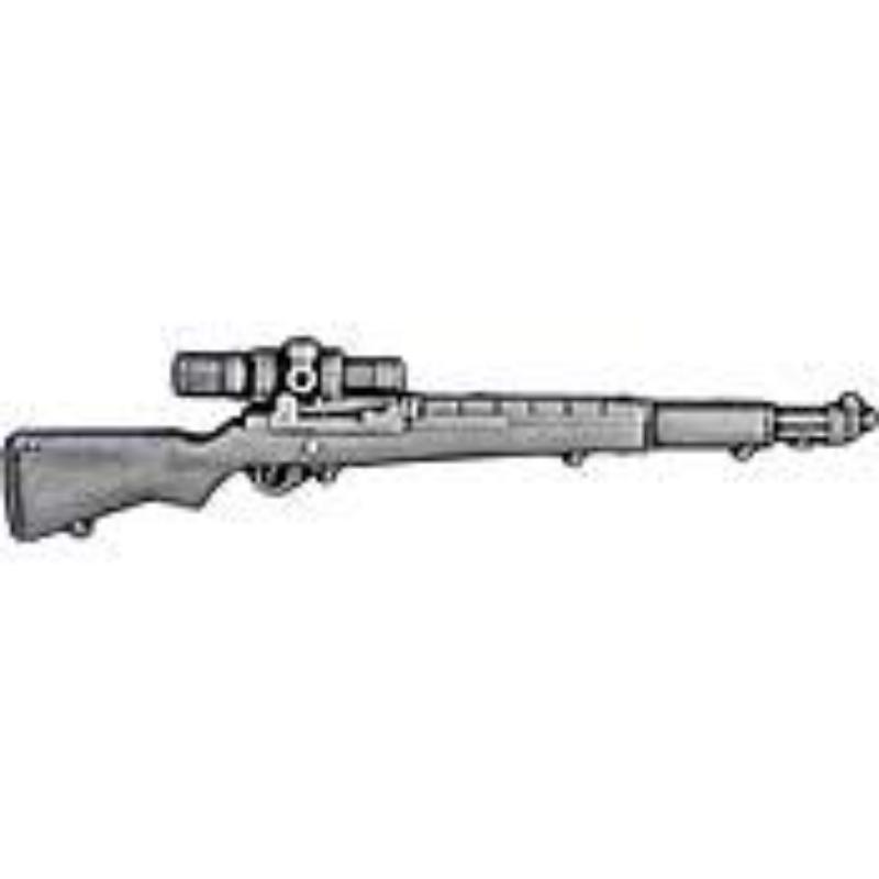 M-1 Garand Sniper Pin - Silver - 2.5 in. - Military Design