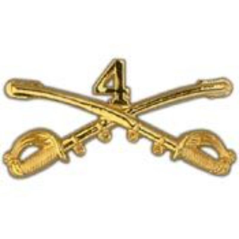 P16085 decal - Army, Cavalry Swords, 4th - 2.31 in.