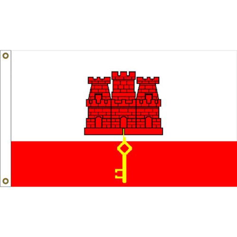 Gibraltar Flag - 3 x 5 ft. - Durable Material - Vibrant Design