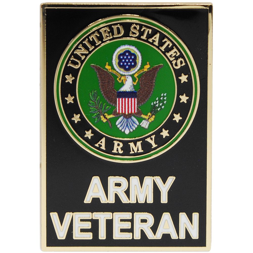 P16422 Pin - Army Symbol, Veteran - 1.5 in.