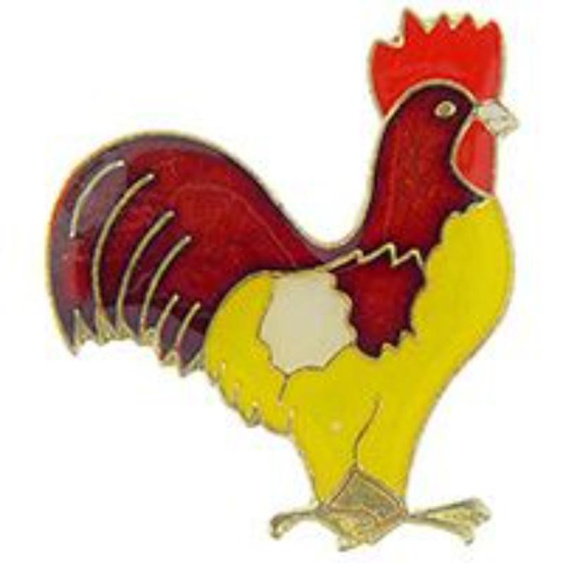 P60046 Pin - Bird, Rooster - 1 in.