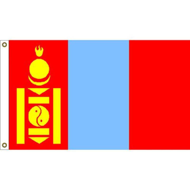 F1217 Flag - Mongolia - 3 x 5 ft.