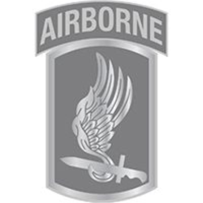 P62292 Pin - Army, 173Rd Airborne Division - Pewter - 1 in.