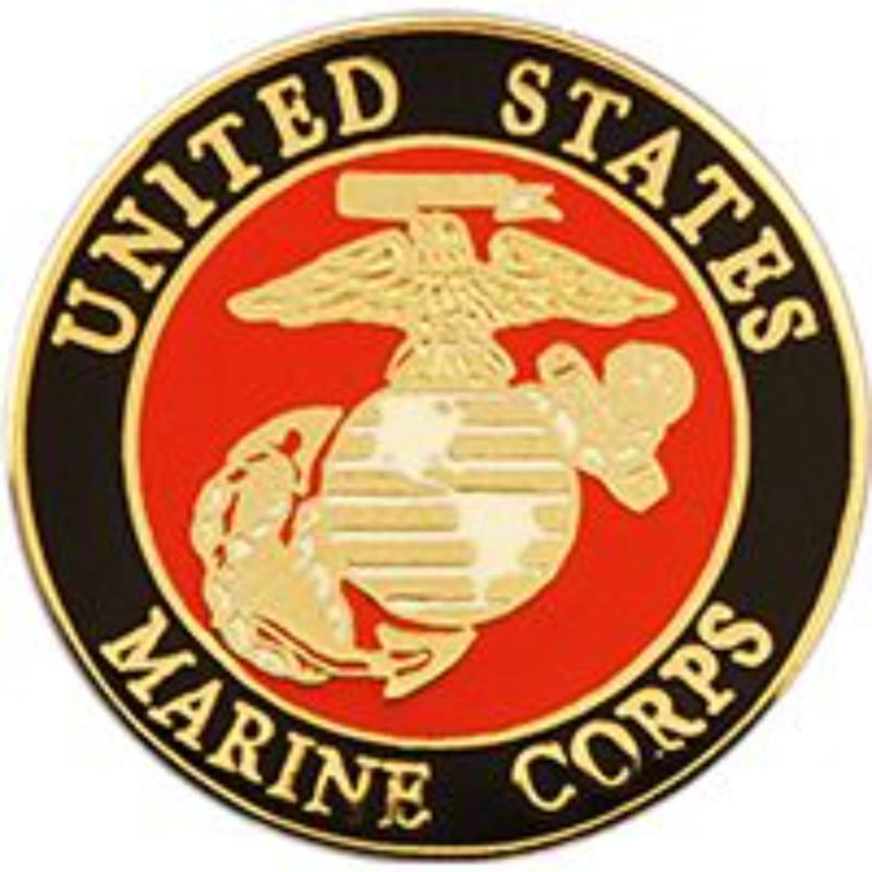 P62813 Pin - USMC Logo C - Medium - 0.88 in.