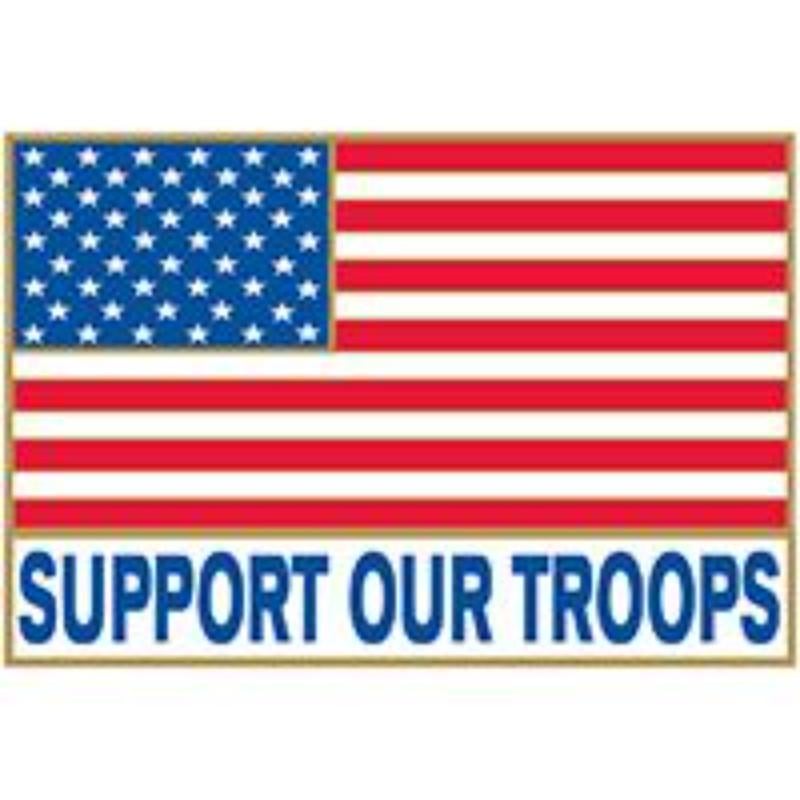 P62986 Pin - USA, Support Our Troops - 1.125 in.