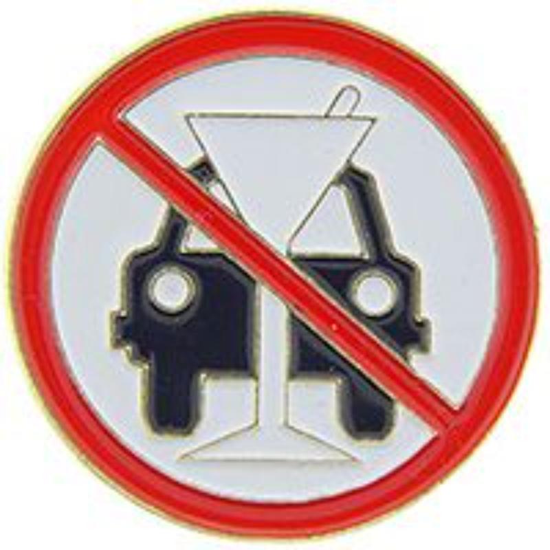 P63563 Pin - Dont Drink & Drive - 1 in.