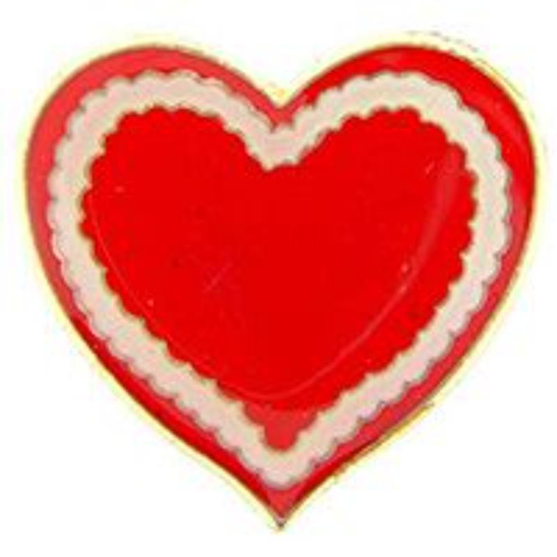 P63803 Pin - Hol, Valentines - 1 in.