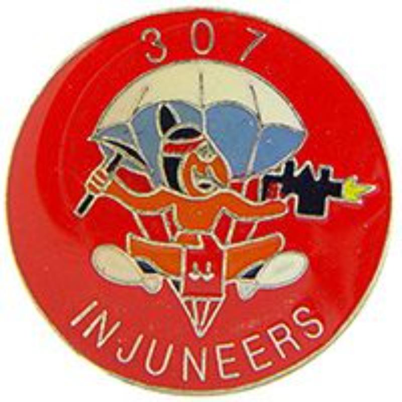 P64012 Pin - Army, 37th Airborne Engineers - 1 in.