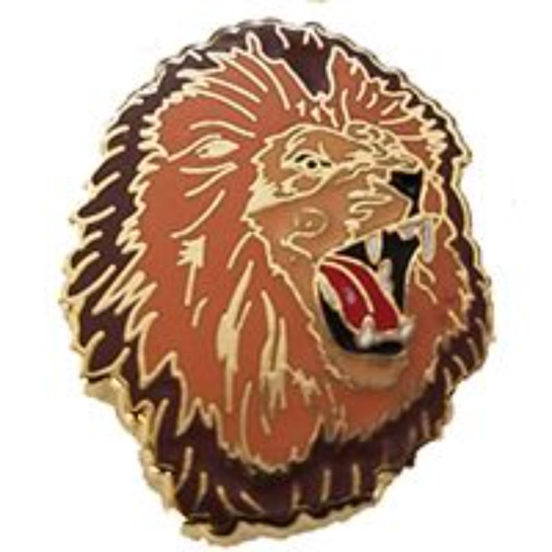 P64102 Pin - Cat, Lion Head - 1 in.