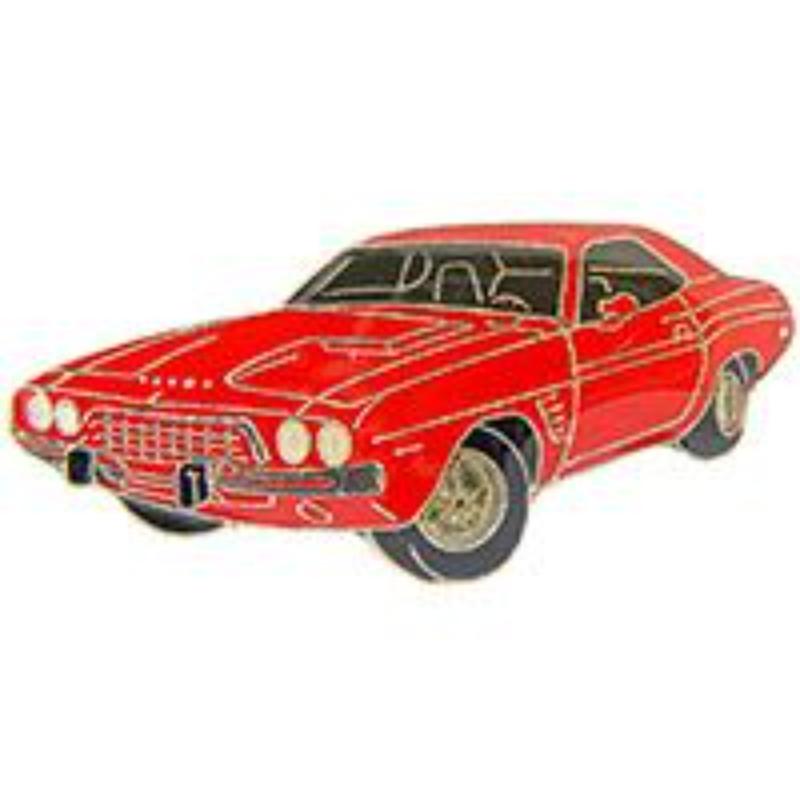 P65037 Pin - Car, Dodge, Challenger - Red - 1 in.