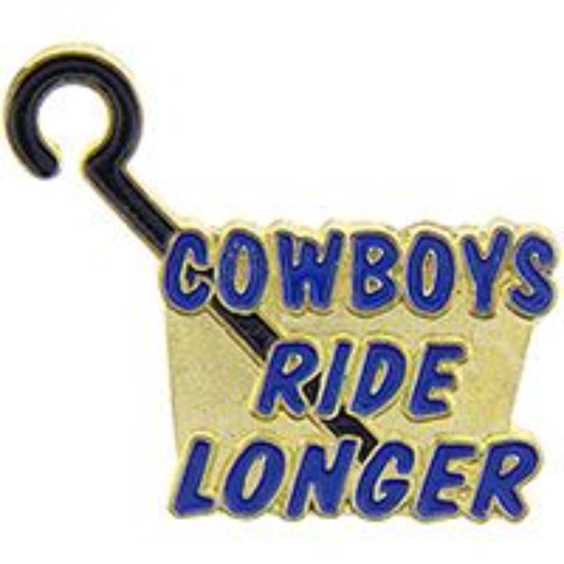 P66232 Pin - Fun, Cowboys Ride Lon - 1 in.