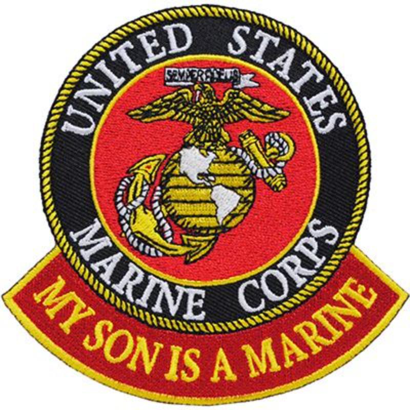 Picture of Eagle Emblems PM0029 Patch - USMC Logo&#44; My Son - 3.63 in.