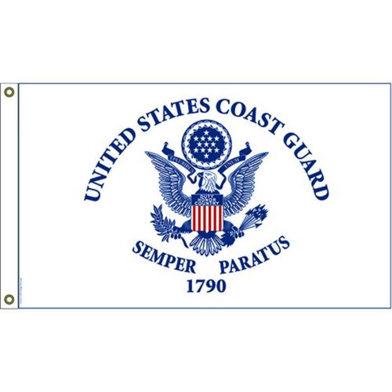 F1312 Flag - United States Coast Guard - 3 x 5 ft.