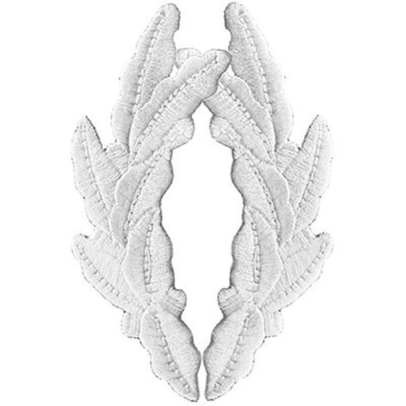 PM0254 Patch - Scrambled Egg, White - Set of 2 - 3.75 in.