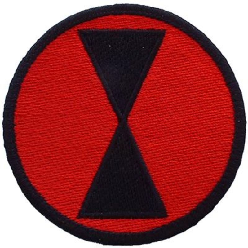 PM0264 Patch - Army, 7th Infantry Division - 3.63 in.