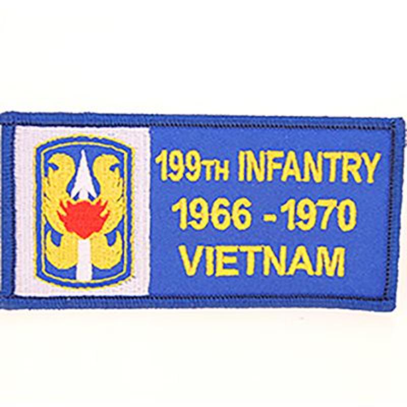 PM0318 Patch - Vietnam, decal, Army - 199th 1966-1970 - 4.13 x 2 in.