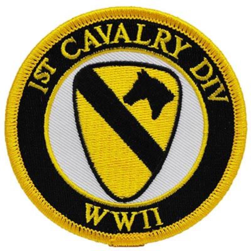 PM0336 Patch - World War II, Army, 1st Calvary - 3.63 in.