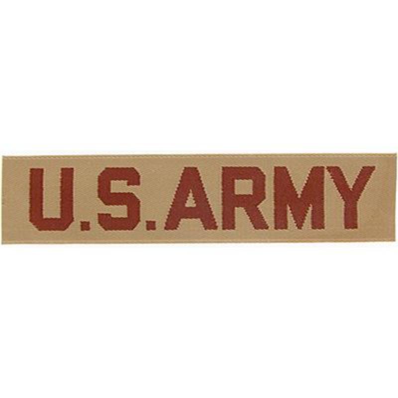 PM0442 Patch - Army, Tab, US.Army - Desert Printed - 4.5 x 1.13 in.
