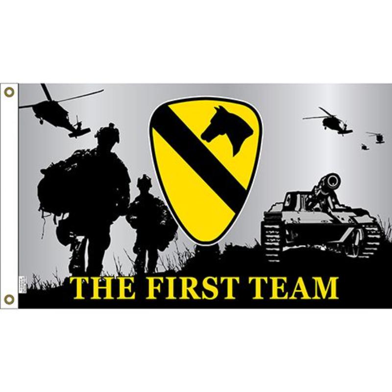 F1317 Flag - Army, 1st Cav - 3 x 5 ft.