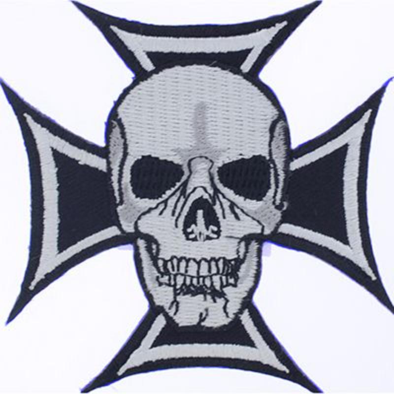 PM0523 Patch - Skull & Iron Cross - 3 in.