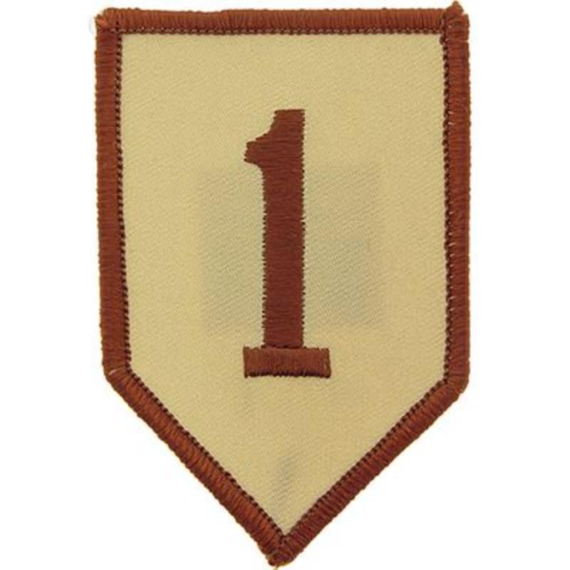 PM0596 Patch - Army, 1st Infantry Division - Desert - 3.5 in.