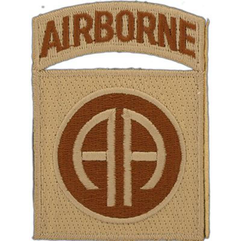 PM0599 Patch - Army, 82nd Airborne 3 - Desert - 3.25 in.