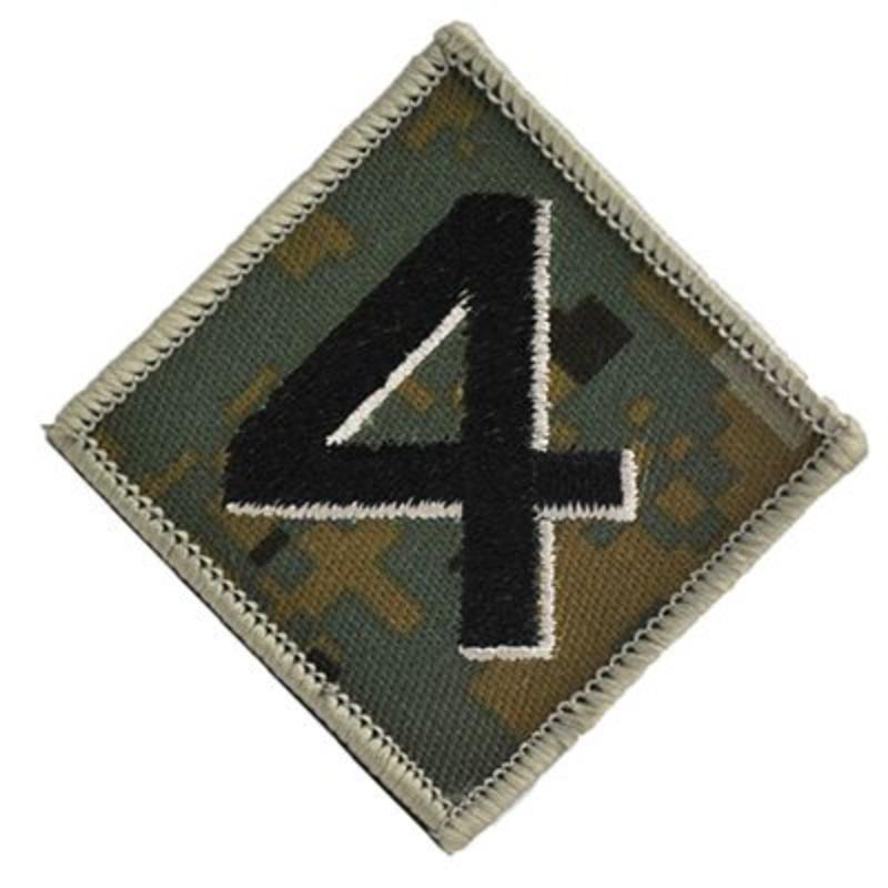 PM0604 Patch - USMC, 4th Division - Digital - 3.38 in.