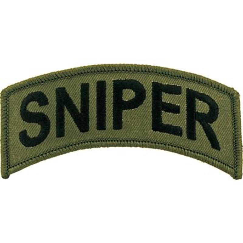 PM0617 Patch - Army, Tab, Sniper - 3.88 x 1.19 in.