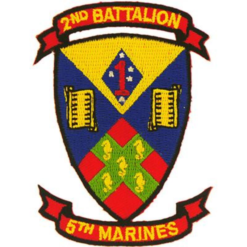 PM0647 Patch - USMC, 2nd BN 5th - 3.25 in.