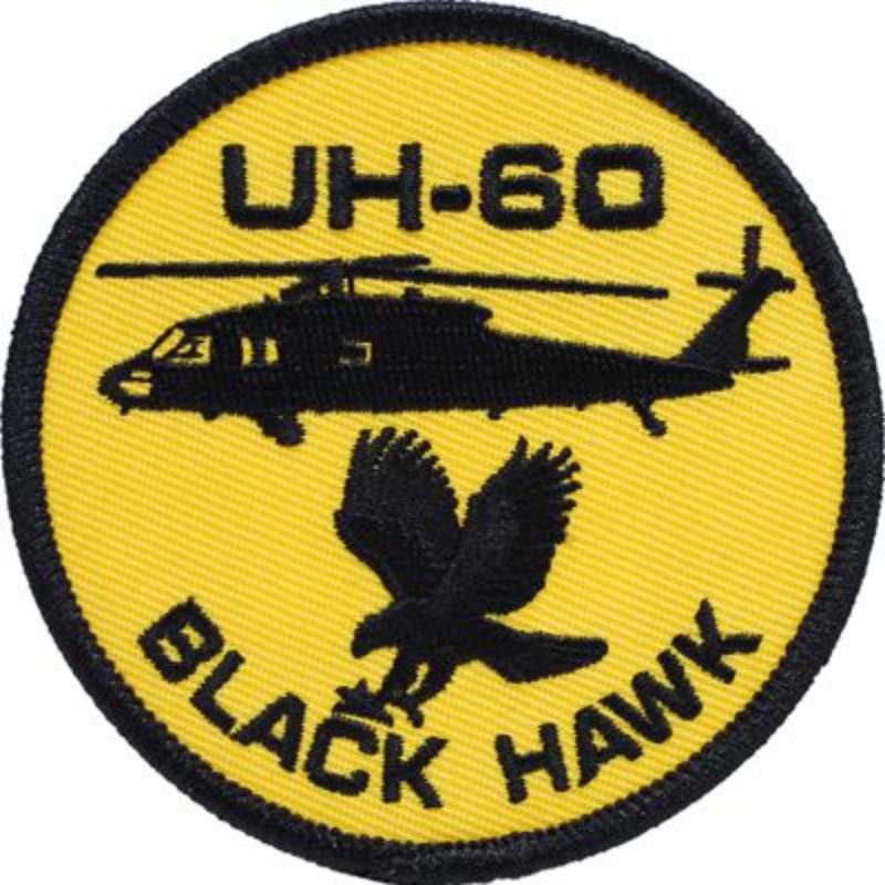 PM0677 Patch - Hel, UH-60 Black Hawk - 3.63 in.
