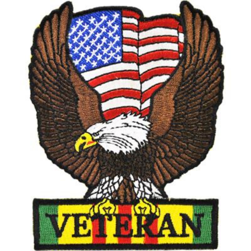 PM0800 Patch - Vietnam, Veteran, Eagle - 3.88 in.