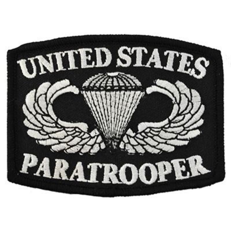 PM0801 Patch - Army Paratrooper, Logo - 3.5 in.