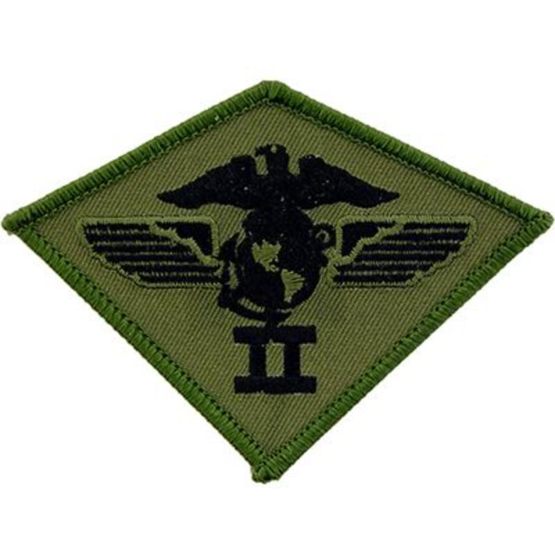 USMC 2nd Airwing Patch - Black - 3.75 in. - Durable Embroidery