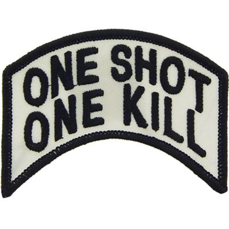 PM0878 Patch - One Shot One Kill - 3.38 x 1.63 in.