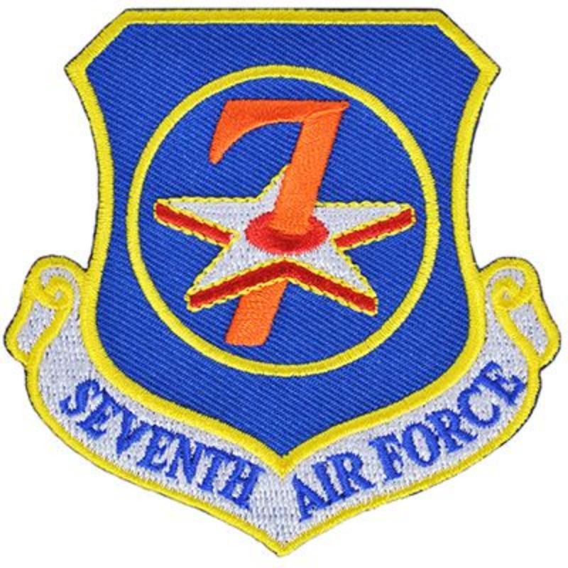 PM0907 Patch - USAF, 7th, Shield - 3.63 in.
