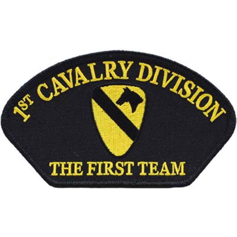 PM1363 Patch - Army, Hat, 1st Calvary - 5.25 x 3 in.