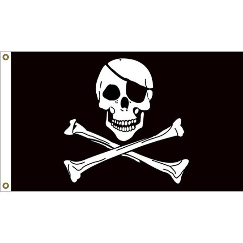F1462 Flag - Pirate Jolly Rogers - 3 x 5 ft.